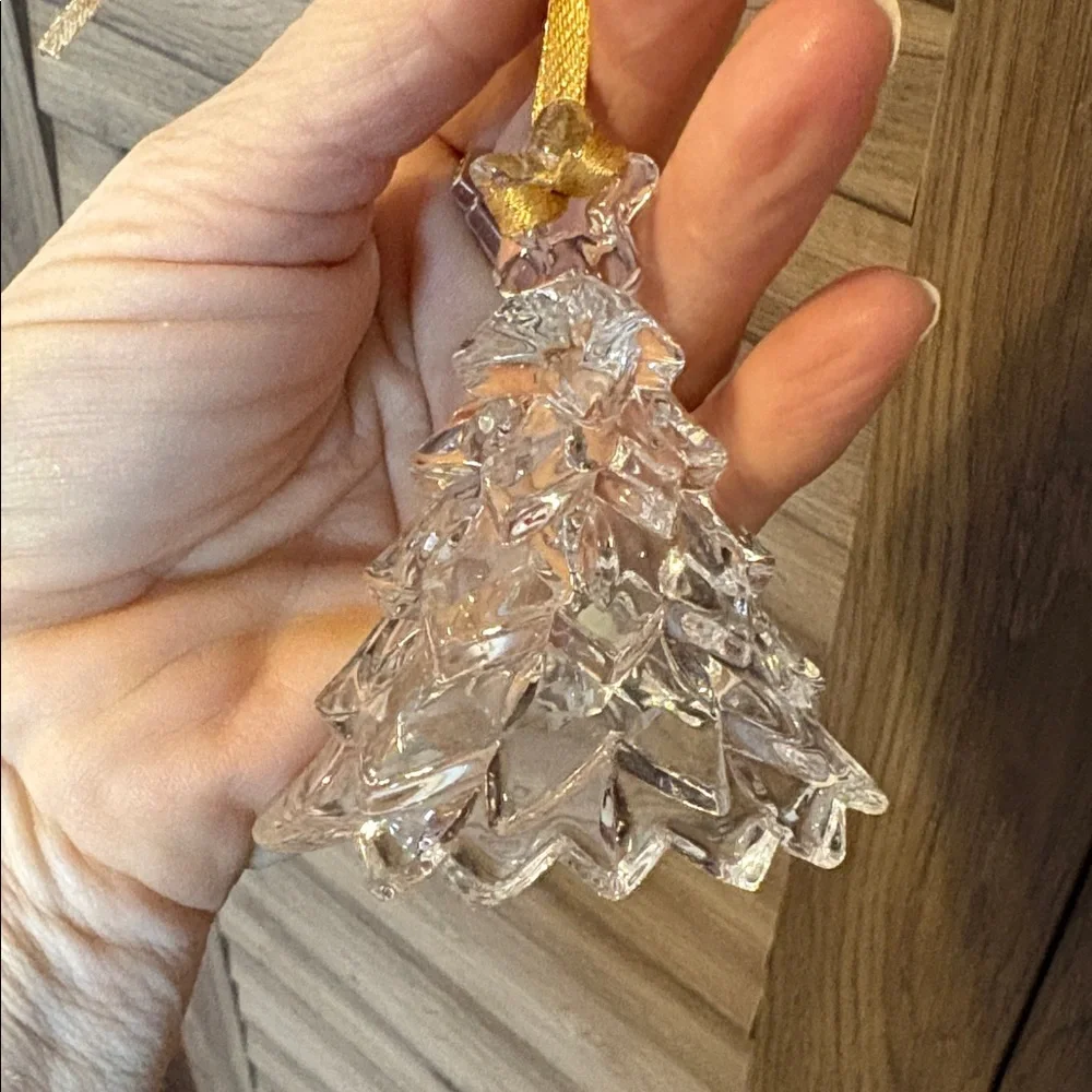 Vintage MIKASA Cut Crystal “Heavenly Music” Tree Bell Ornament